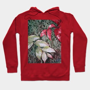 Tropical Foliage Watercolour Painting Hoodie